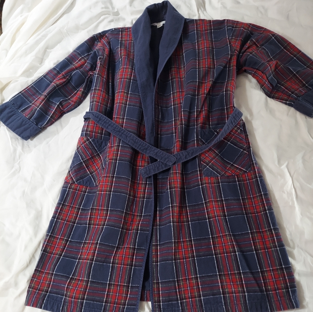 Vermont Country Store  Double Layer Flannel Robe Xl EUC Soft Sturdy
